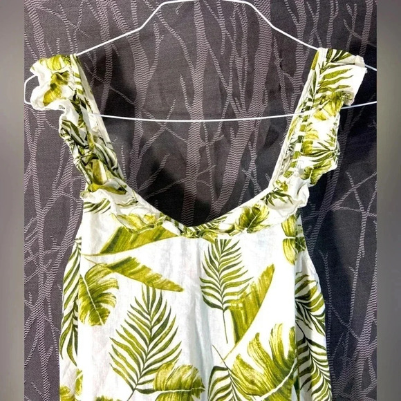 Joe fresh -  Medium Dress w/ White & Green Leaves 🍃 - Picture 7 of 8